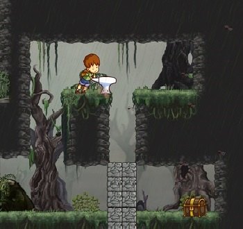 A Boy and His Blob Wii screenshot edited