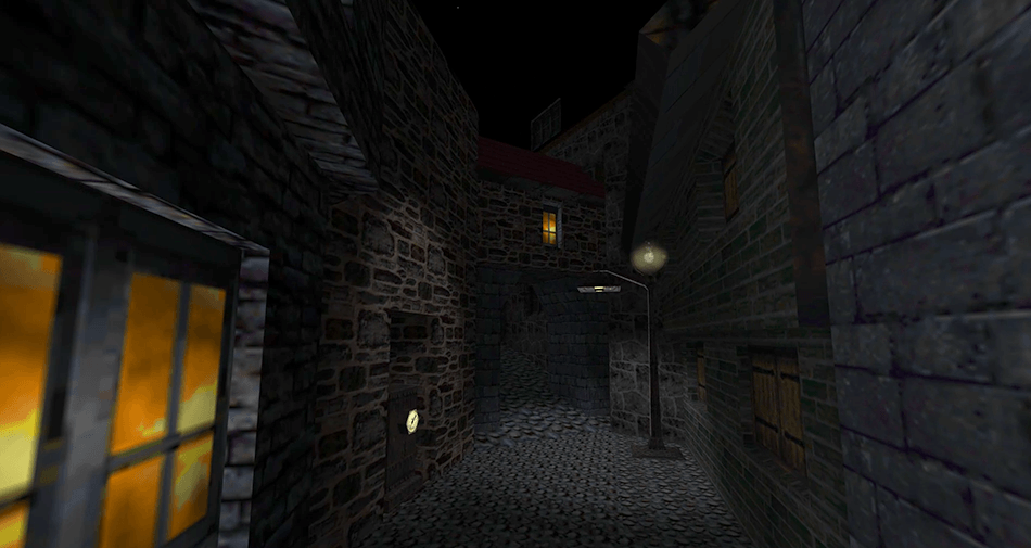 Una calle de Thief: the Dark Project