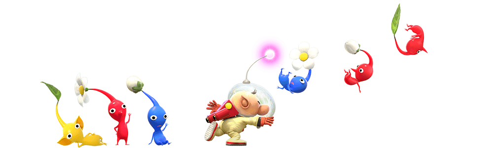 backstage Pikmin characters