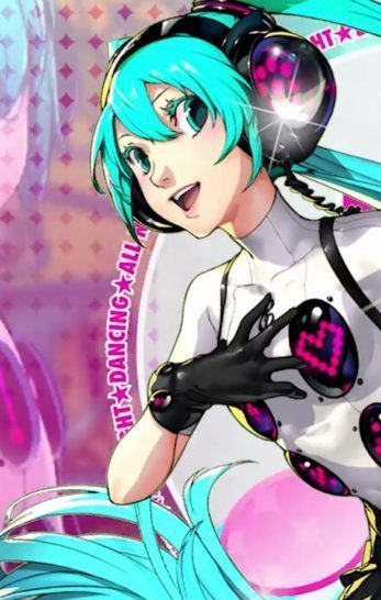 Hatsune Miku en una imagen promocional de 'Persona 4: Dancing All Night'